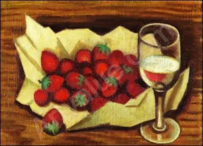 Qui a peint "Fraises et verre à vin" ?