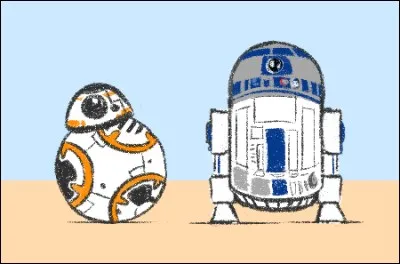 Quel est le droïde orange et blanc de Rey, Finn et Poe Dameron ?