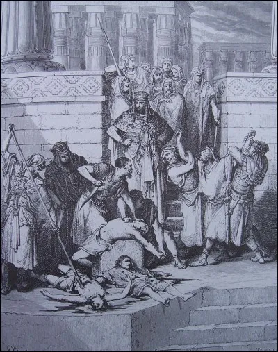 Nabuchodonosor fera tuer les fils de ce roi de Judée, puis lui creva les yeux. Qui est-il ?