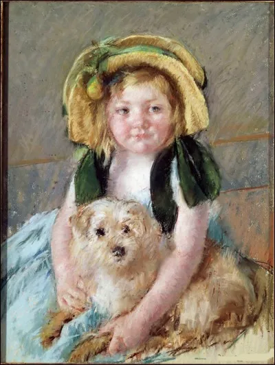 Qui a représenté cette fillette et son chien ?