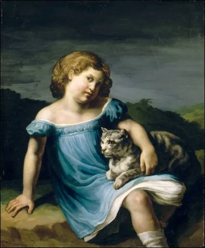 À qui doit-on cette fillette et son chat ?