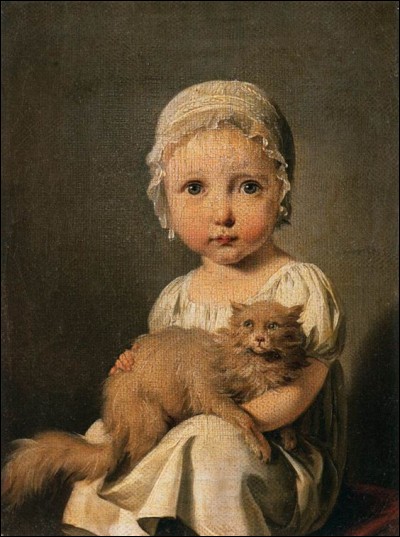 Qui a peint l'enfant au chat ?
