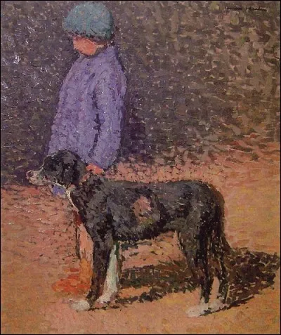 Qui a représenté cet enfant et son chien ?