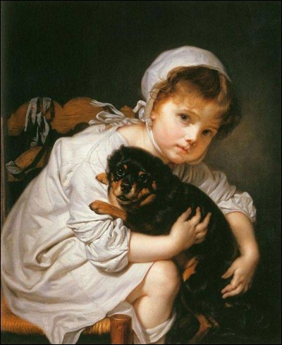 Qui a peint cette fillette et son chat ?