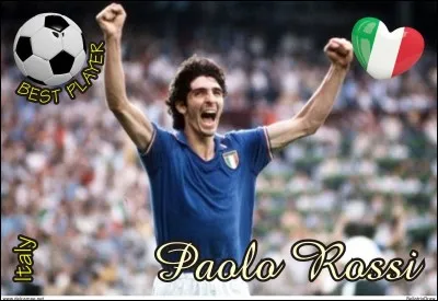 L'international italien Paolo Rossi a été élu "Ballon d'or" en 1982. Mais devant quel joueur français ?