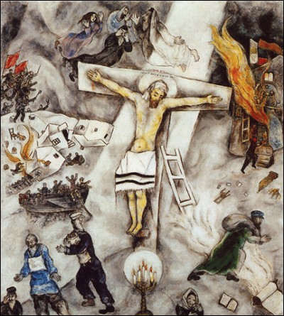 Qui a peint "La crucifixion blanche" ?