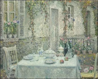 Qui a représenté "La table blanche" ?