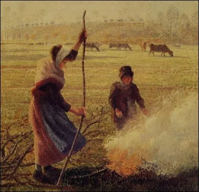 Qui a peint cette scène sous la gelée blanche ?