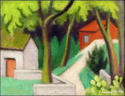 Qui a peint ces maisons dont une blanche ?