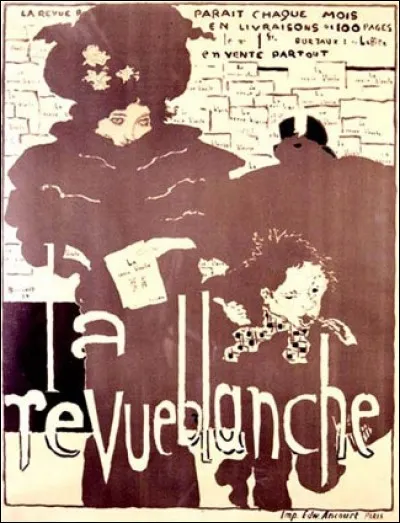 Qui a réalisé cette affiche pour "La revue blanche" ?