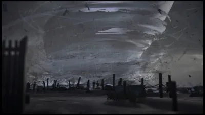 Dans le cauchemar de Max, elle vu ...