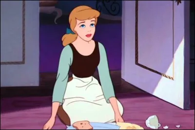 Dans "Cendrillon", de quelle couleur est la robe de soirée que les souris ont cousue pour elle ?