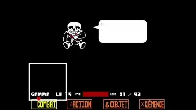 En route g&eacute;nocide, qu'est-ce qui sort du corps de Sans quand vous le tuez ?