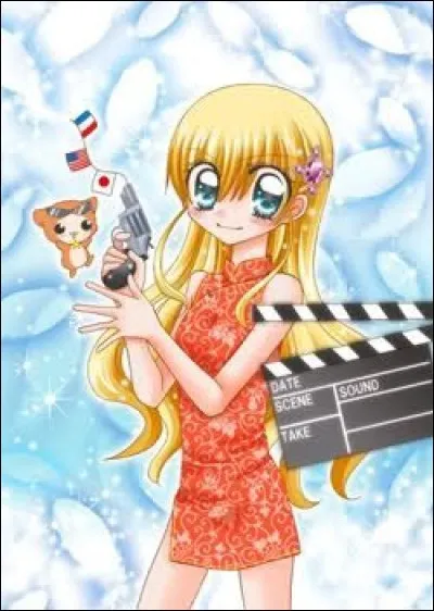 Cet animé parle d'une jeune fille et de son chat, qui rêve de devenir actrice ; c'est bien sûr :