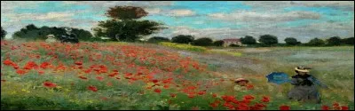 "Coquelicots, la promenade" est un tableau peint par Monet.