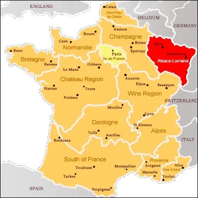 Quels départements ont été rendus à la France à la fin de la 1re Guerre mondiale ?