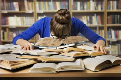 Au lycée, la veille d'un examen...