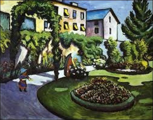 Quel expressionniste peignit ''Jardin à Bonn'' en 1911 ?