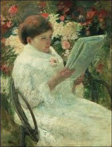 Quelle artiste impressionniste a peint une huile sur toile appelée ''Femme lisant dans un jardin'' en 1880 ?