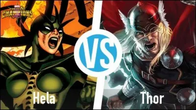 Lors de son combat contre Hela, que perd Thor ?