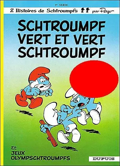 Que tient le Schtroumpf à la main ?