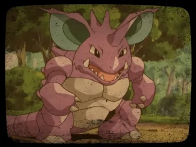 Nidoking - Dans l'épisode 88, on peut rencontrer un Nidoking de couleur...