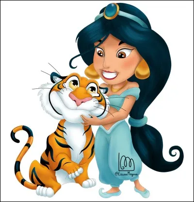 Comment s'appelle le tigre de Jasmine ?