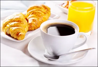 J'ai pris mon petit déj vite fait, sur le pouce, je n'en ...
