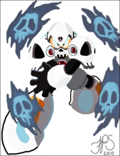 Qui est ce robot, Dieu de la Mort, avec un aspect de squelette ?