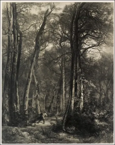 Ce tableau s'intitule "En forêt", qui l'a réalisé ?