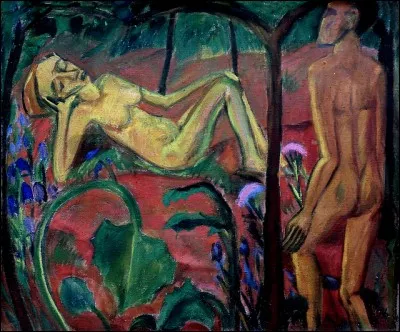 Qui a peint cette "sc&egrave;ne en for&ecirc;t" ?