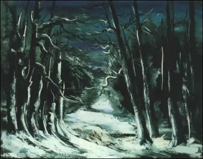 Qui a peint "For&ecirc;t sous la neige" ?