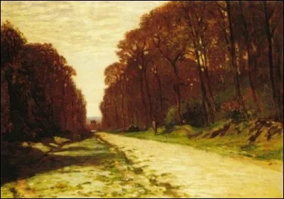 Qui a peint cette "route en for&ecirc;t" ?