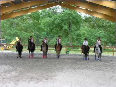 Ton moniteur te fait une r&eacute;flexion sur ta position &agrave; cheval.