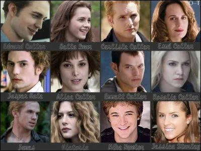 Quels personnages font partie de la famille Cullen ?