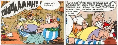 Oups ! J'ai fait une tache de café sur mon Astérix « Le bouclier arverne »... Vous souvenez-vous du nom de la ville où Abraracourcix va faire sa cure ?