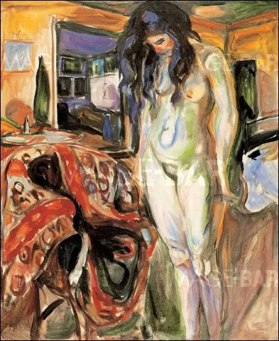 Qui a peint "Mod&egrave;le pr&egrave;s du fauteuil en osier" ?