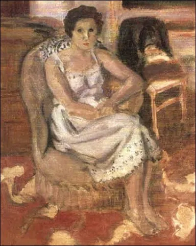 Qui a peint "Femme assise dans un fauteuil" ?