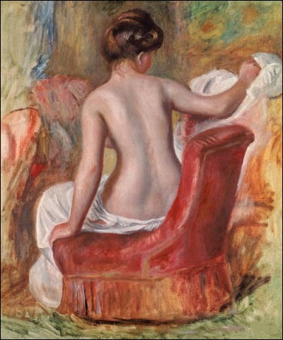 Qui a peint cette femme nue dans son fauteuil ?