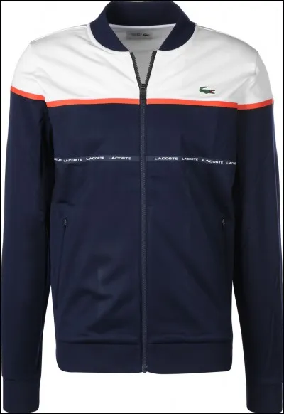 Cette veste Lacoste est ____ de prix.