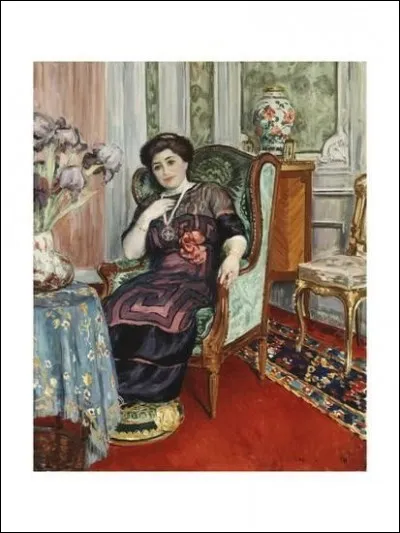 Qui a peint cette "femme assise dans un fauteuil" ?