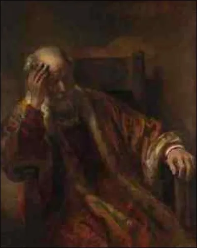 Qui a représenté ce "Vieil homme dans un fauteuil" ?
