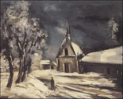 Qui a représenté ce paysage de neige ?