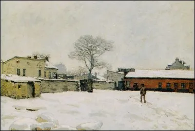 Qui a peint ce paysage de neige ?