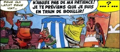 Quelle remarque fait Perclus, à droite dans la bulle jaune ?