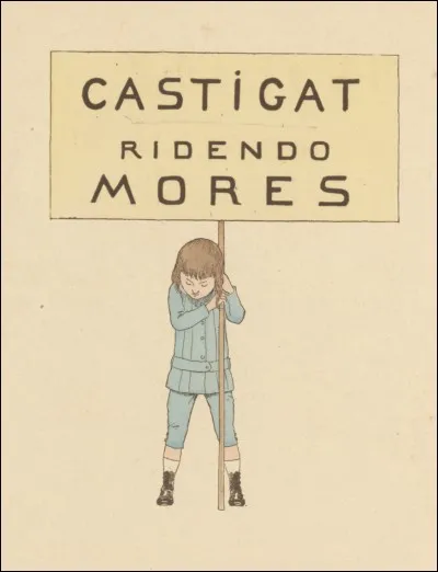 Dans le genre théâtral, l'expression "Castigat Ridendo Mores" signifie "corriger les murs par les pleurs".