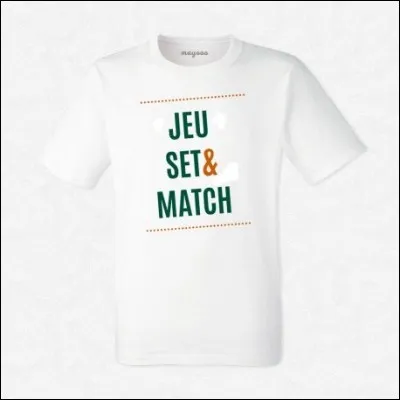 "Jeu, set et match". Auquel de ces sports de raquette associe-t-on cette phrase, clôturant une rencontre et déclarant le vainqueur ?