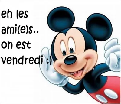 Comment dit-on vendredi en anglais ?