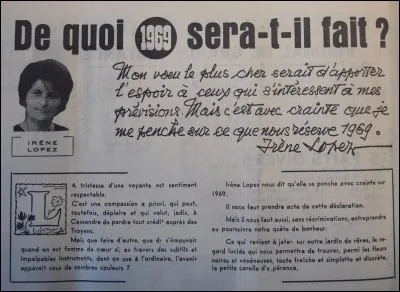 L'une de ses chansons de 1969 a pour titre :