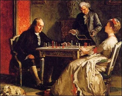Réputé pour ses inventions (électricité), pour son charme et sa modestie, sa musique, Benjamin Franklin était un ambassadeur estimé à la Cour de France.
Il n'y a aucun doute que sans le support français, la Guerre d'Indépendance américaine n'aurait pas été un succès.